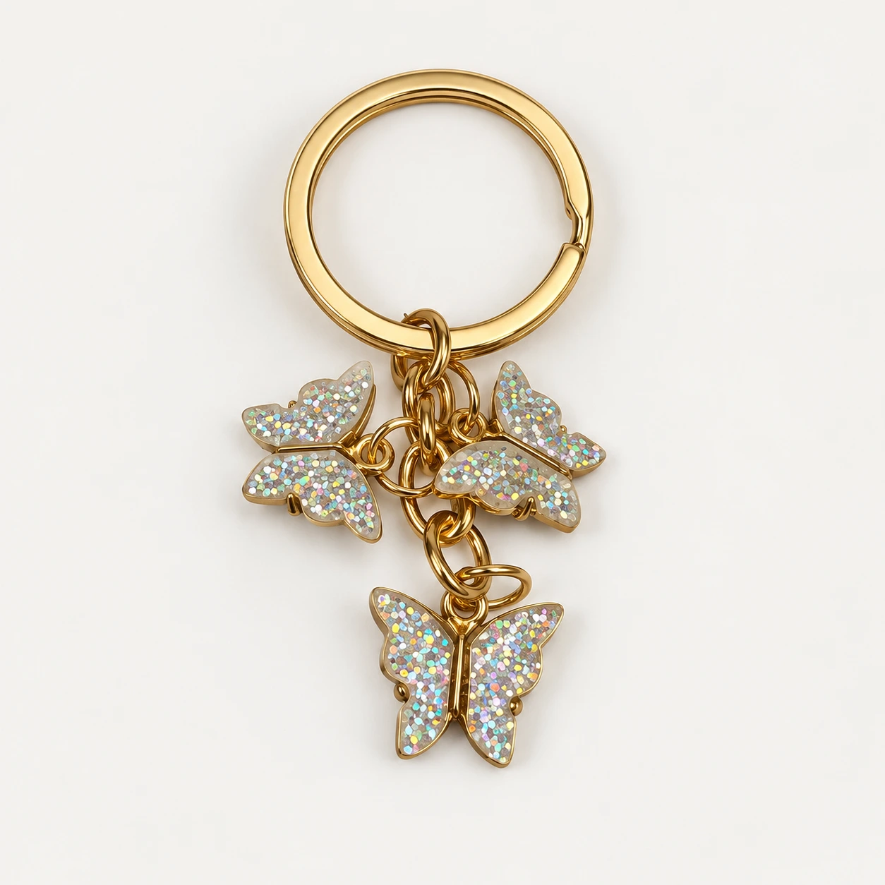 Butterfly Sparkle Sleutelhanger