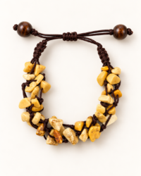 Gele Natuursteen Armband