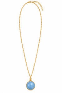 Blauwe Bol Ketting