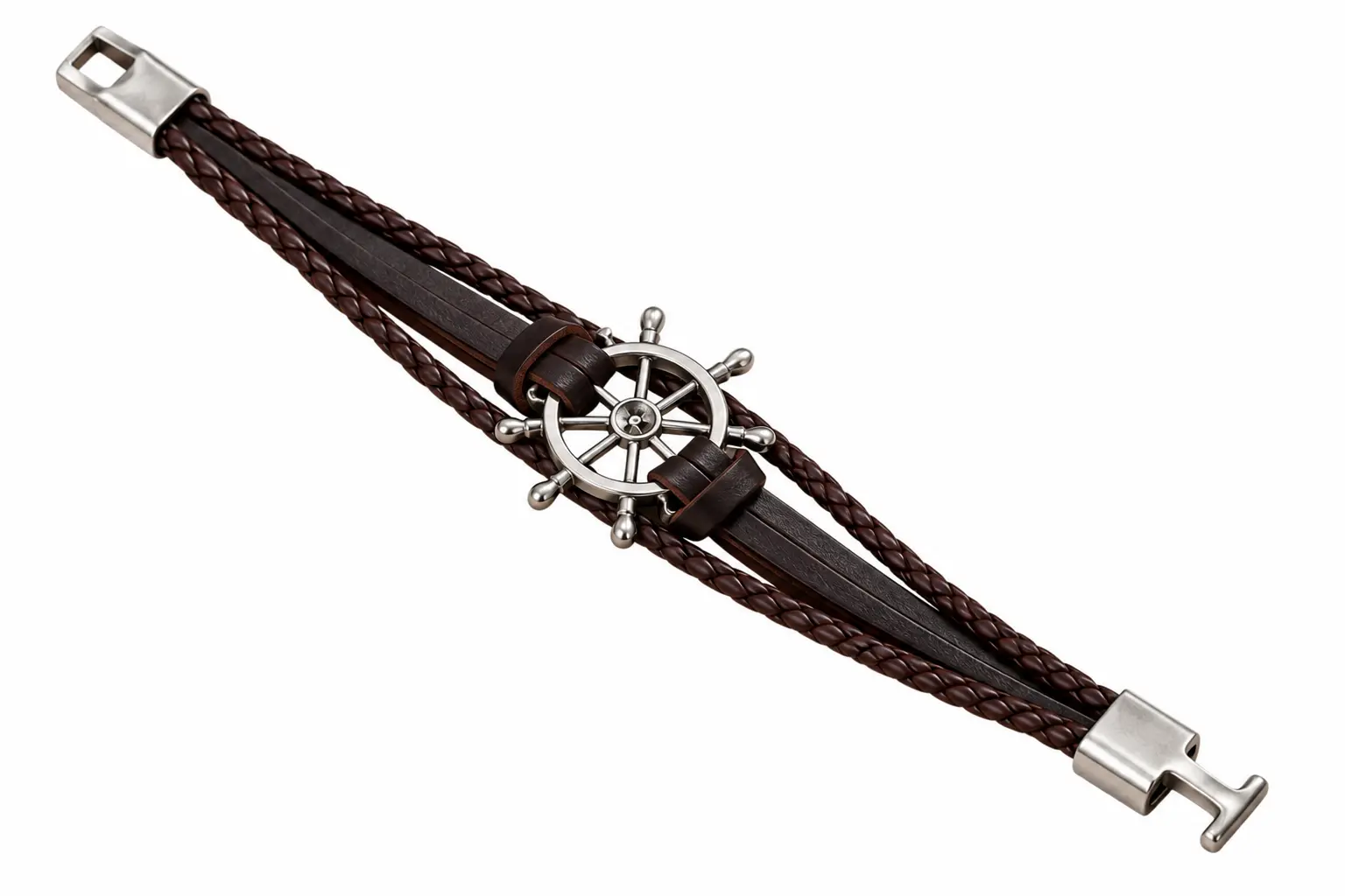 Stuurwiel Leren Armband